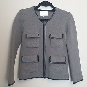 3.1 Phillip Lim Olive Green Sweater Jacket Medium